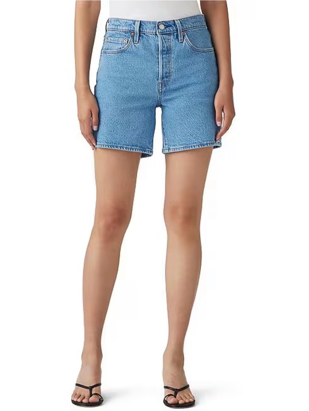 Levi's® 501® Original High Rise Mid Thigh Denim Shorts